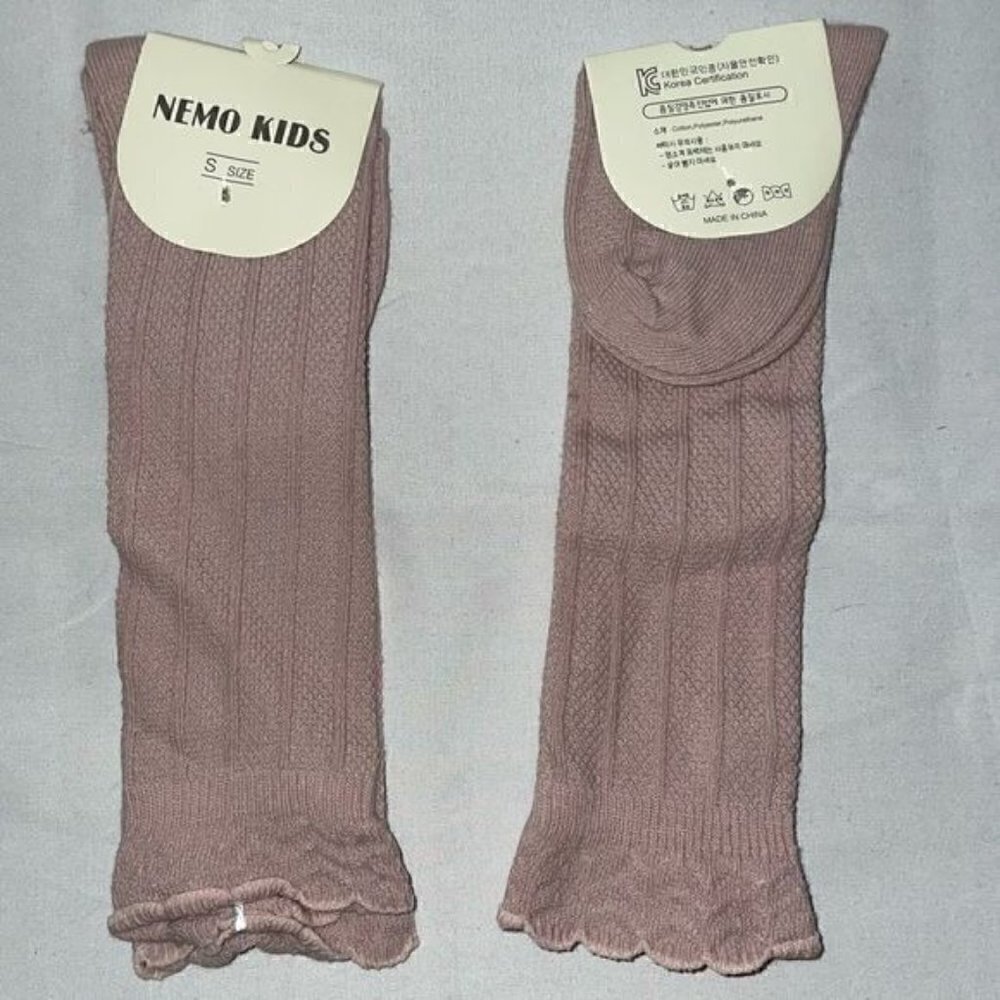 Nemo Kids Socks Newborn Knee High Boot Ribbed Knit Tights Socks Uniform Pull on